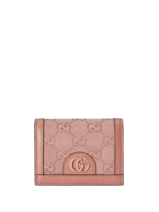 Pink Ophidia Gg Canvas Wallet