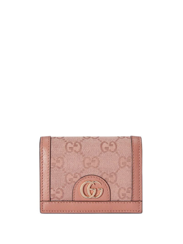 Pink Ophidia Gg Canvas Wallet