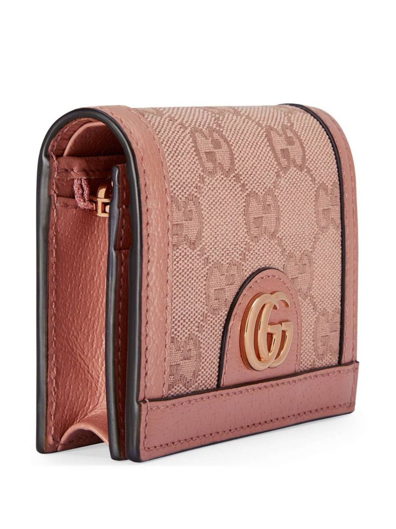 Pink Ophidia Gg Canvas Wallet