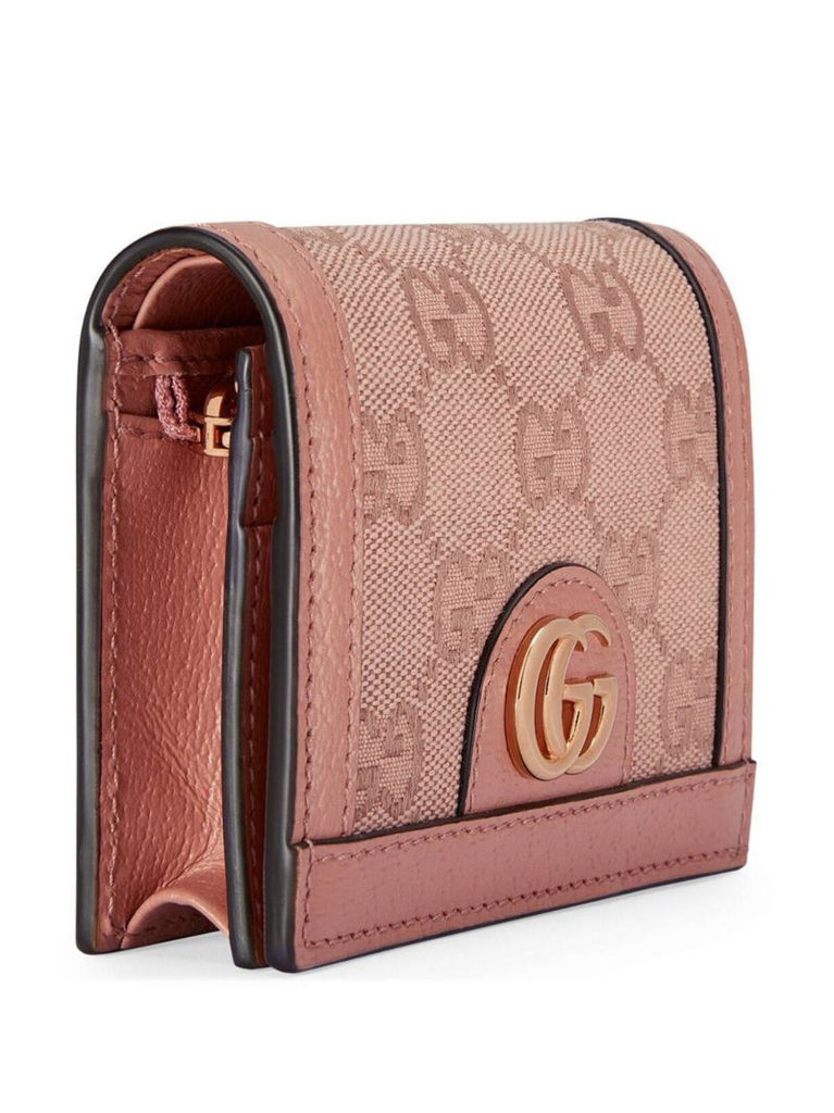 Pink Ophidia Gg Canvas Wallet
