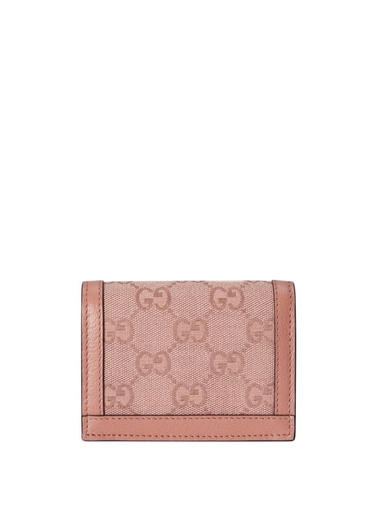 Pink Ophidia Gg Canvas Wallet
