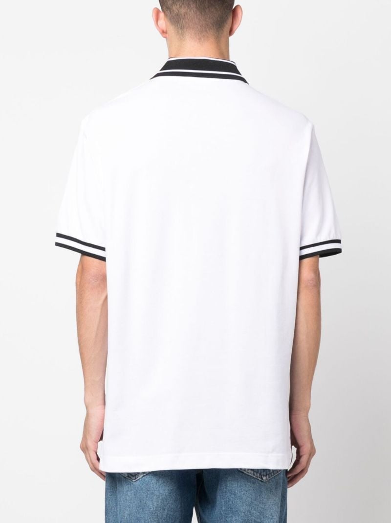 White Logo-print Polo Shirt