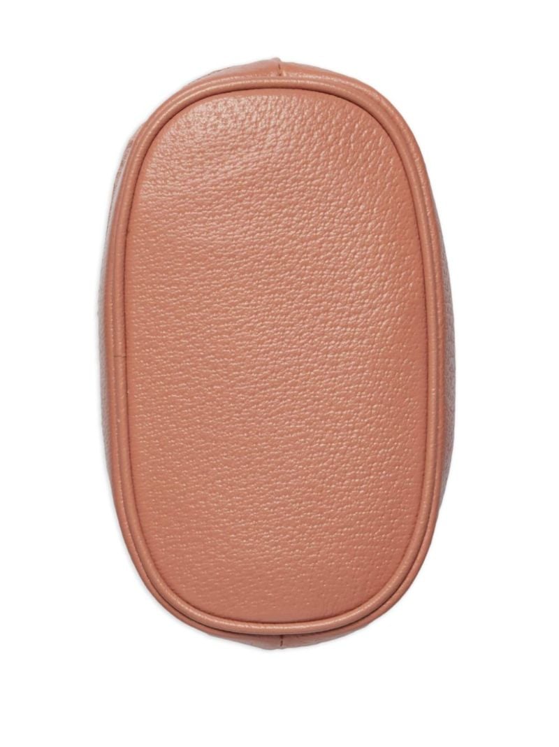 Pink Ophidia Gg Mini Canvas Bucket Bag