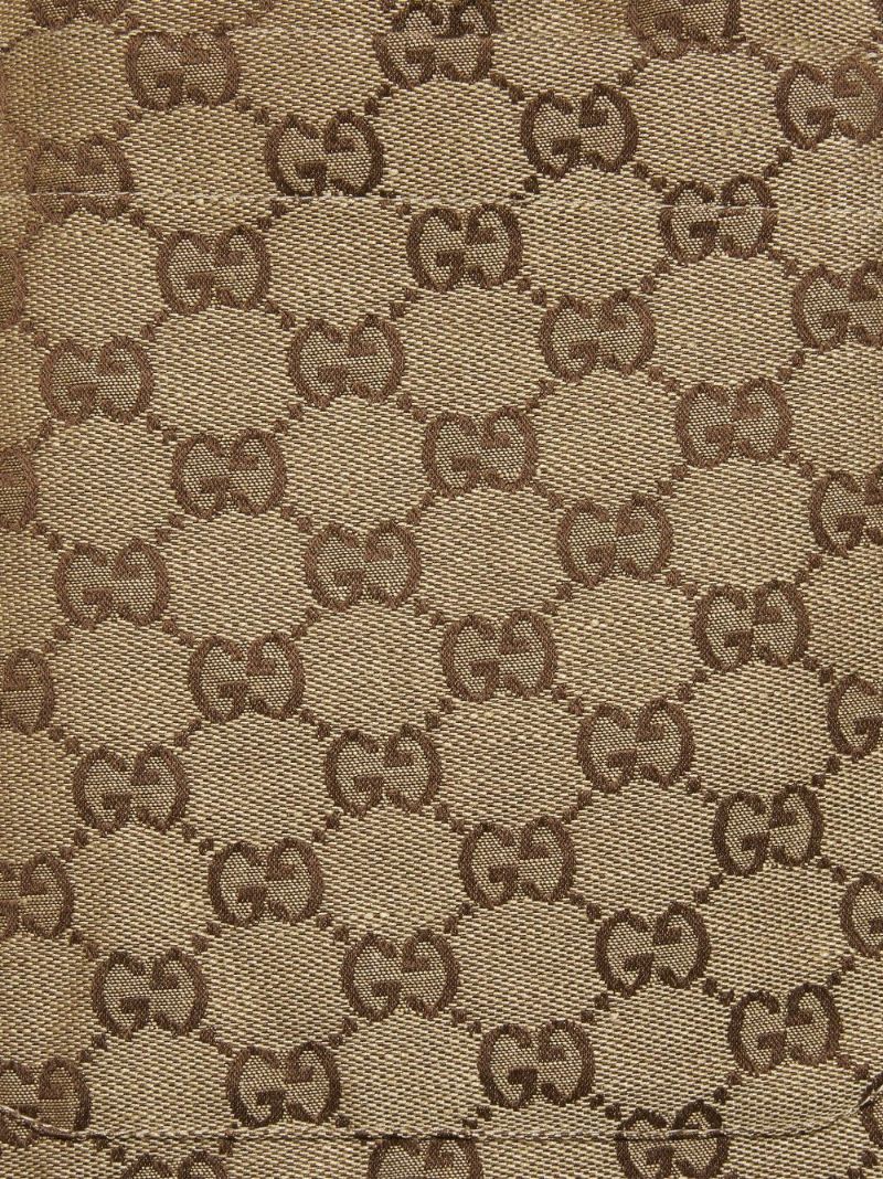 Brown Gg Supreme Linen Shorts