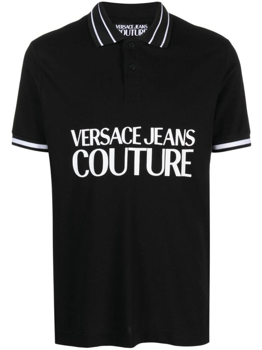 Black Logo-print Polo Shirt