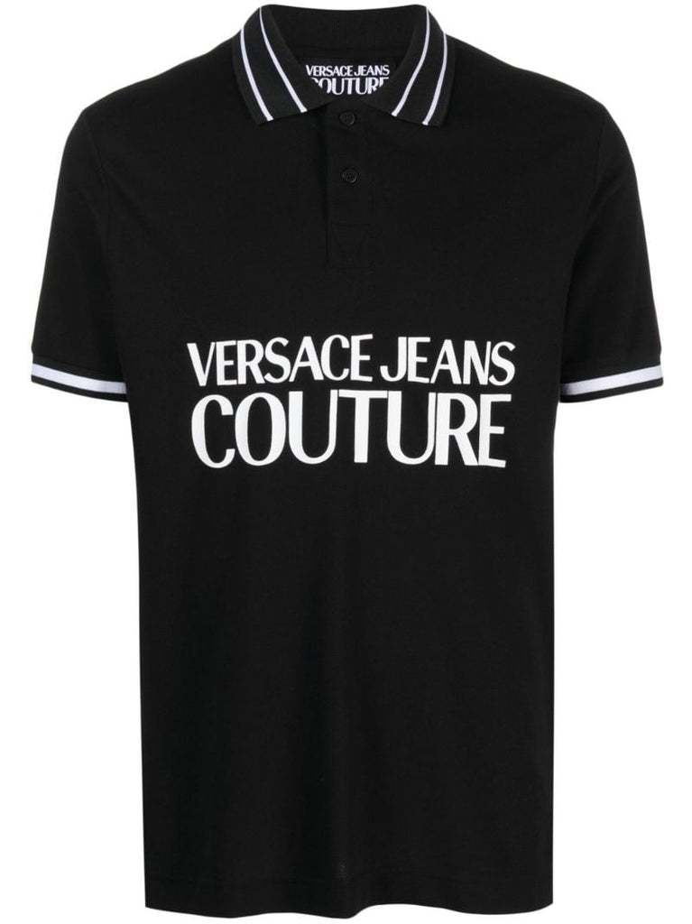 Black Logo-print Polo Shirt