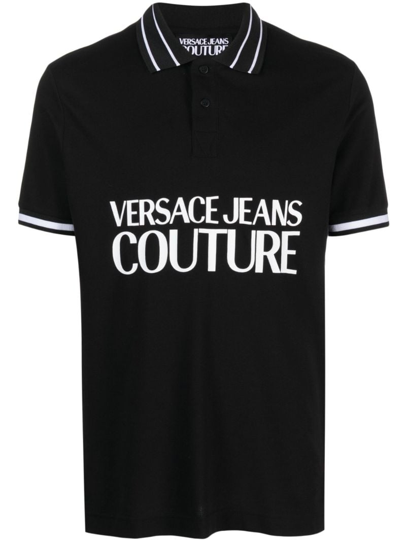 Black Logo-print Polo Shirt