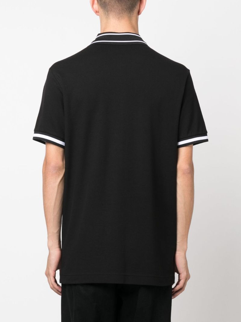 Black Logo-print Polo Shirt