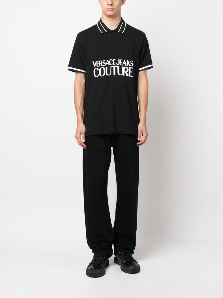 Black Logo-print Polo Shirt