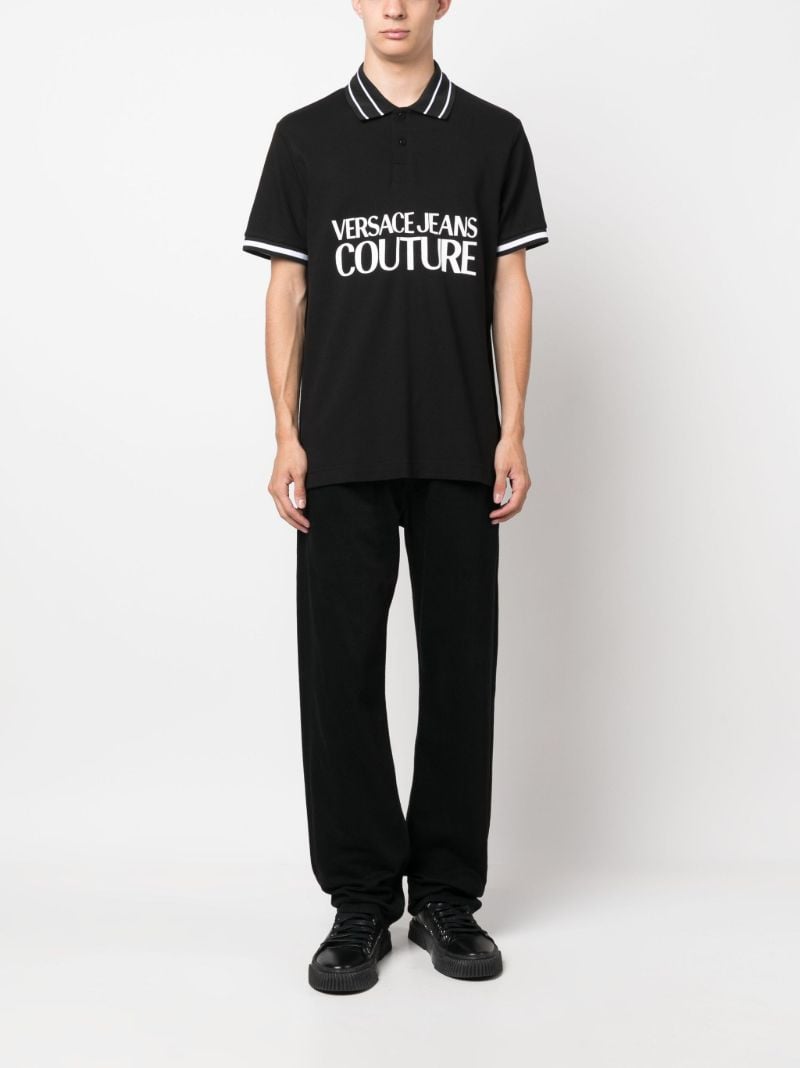 Black Logo-print Polo Shirt