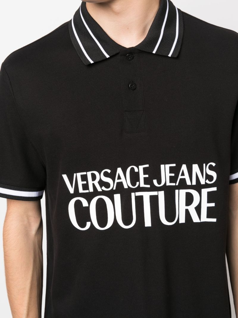 Black Logo-print Polo Shirt