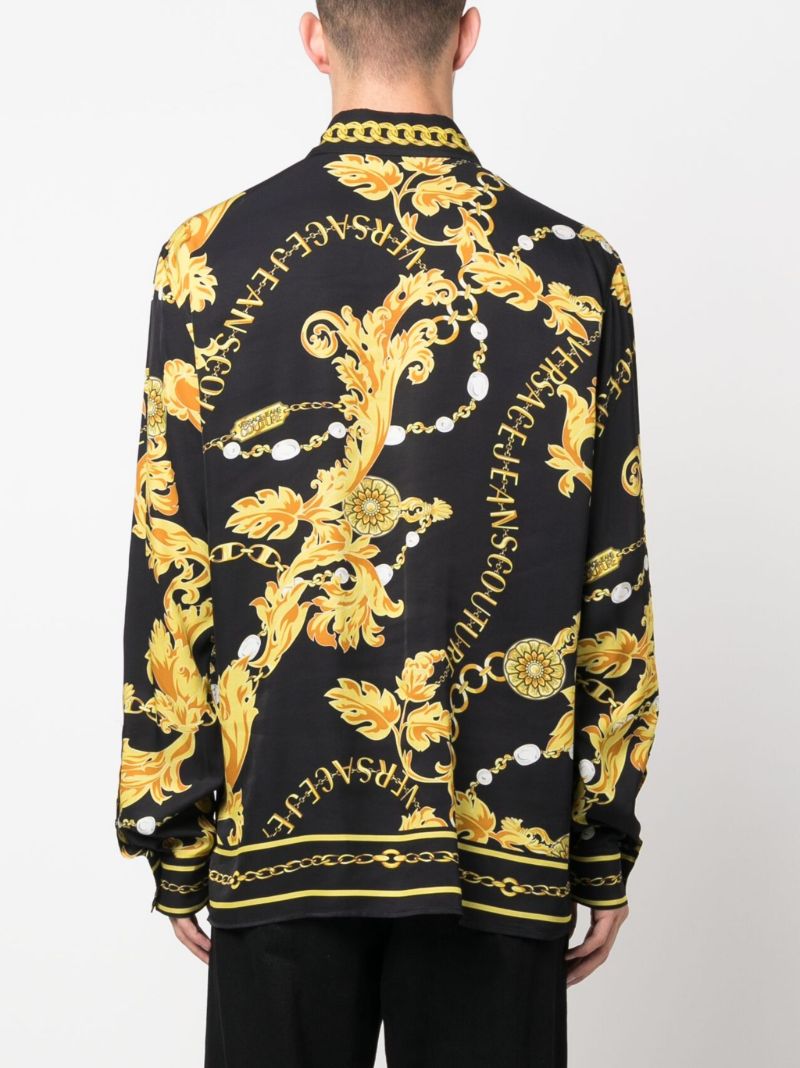 Black Barocco-print Shirt