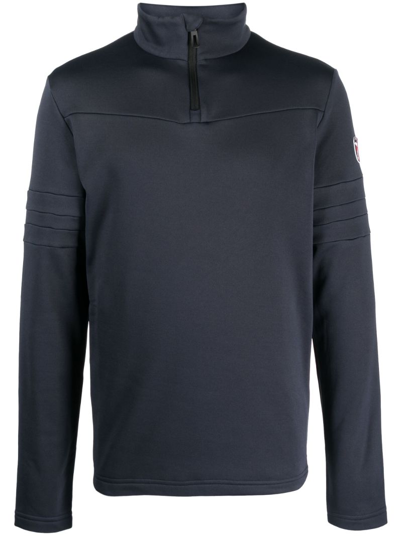 Blue Resort Half-zip Performance Top