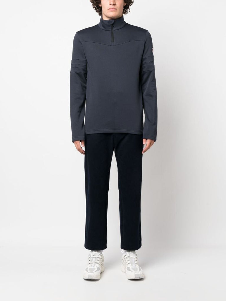 Blue Resort Half-zip Performance Top