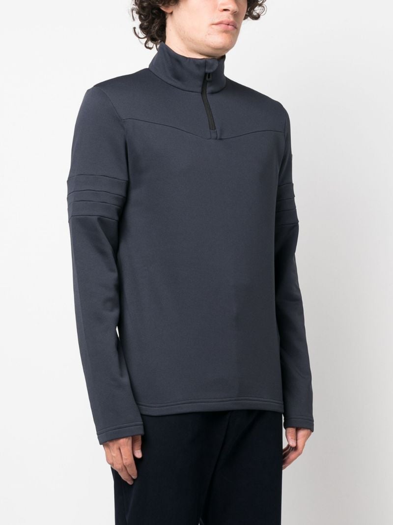Blue Resort Half-zip Performance Top