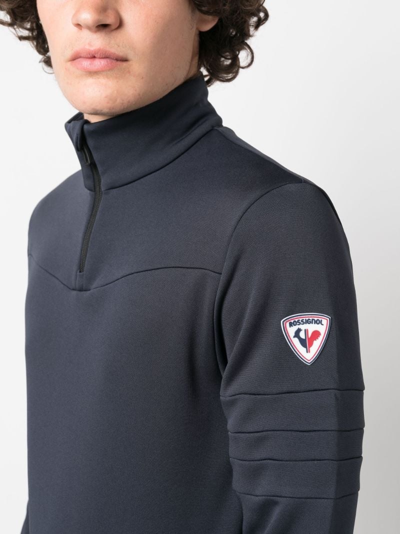 Blue Resort Half-zip Performance Top