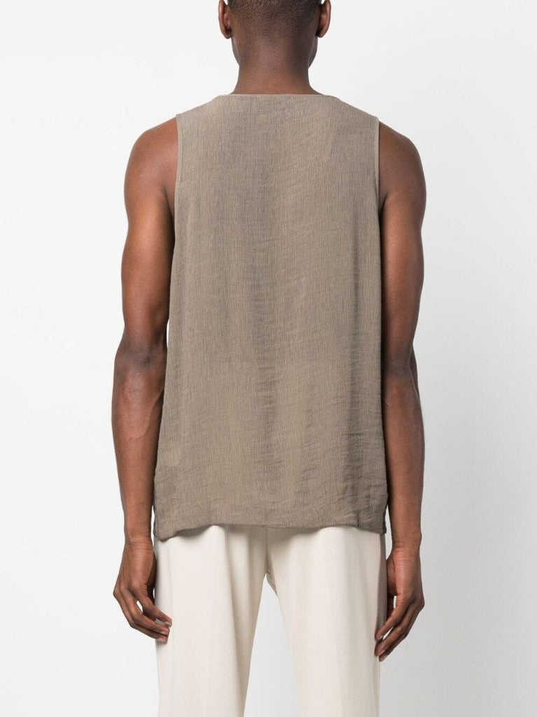 Green Scoop Neck Tank Top