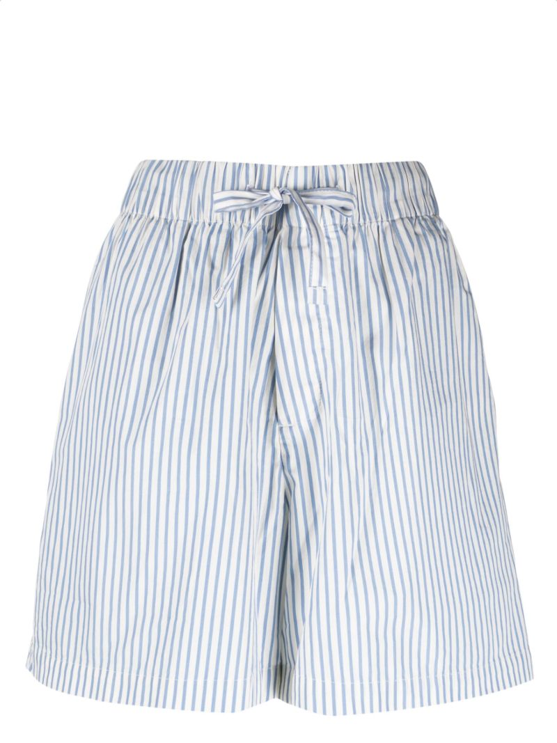 Blue Placid Striped Pyjama Shorts