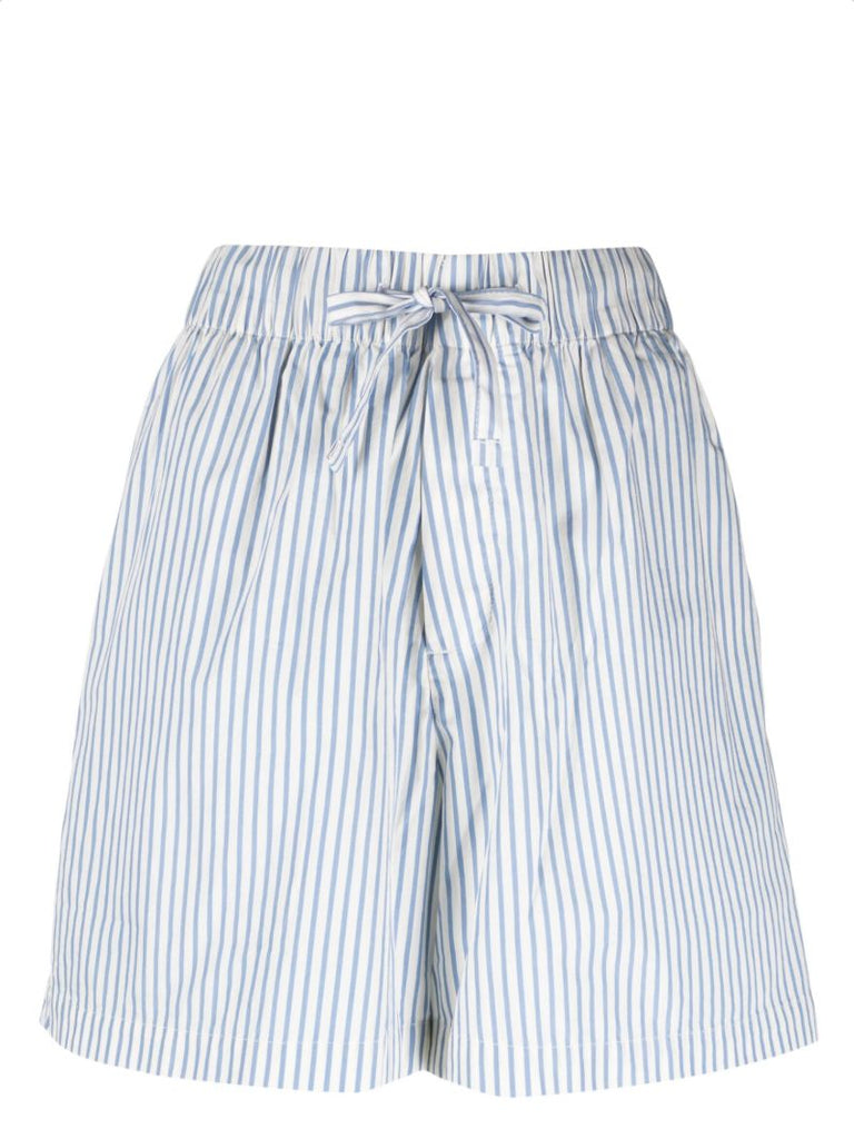 Blue Placid Striped Pyjama Shorts