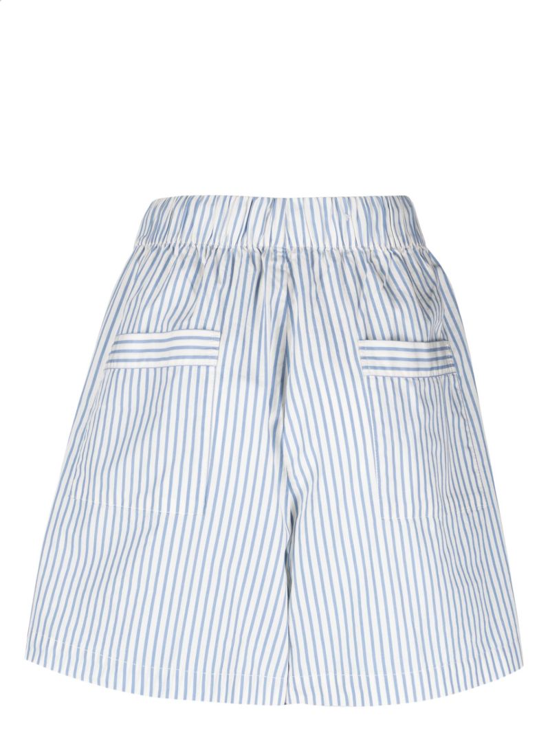 Blue Placid Striped Pyjama Shorts