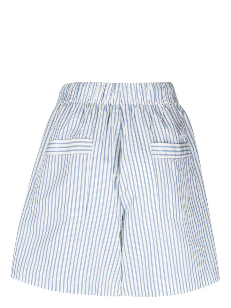 Blue Placid Striped Pyjama Shorts