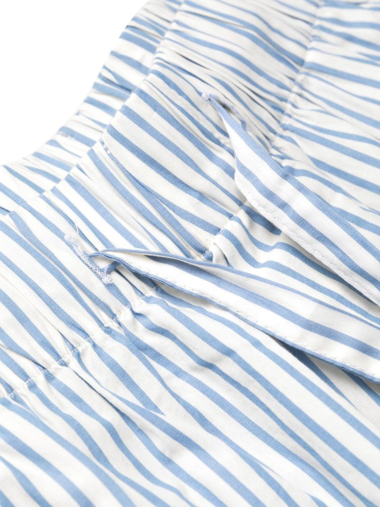 Blue Placid Striped Pyjama Shorts