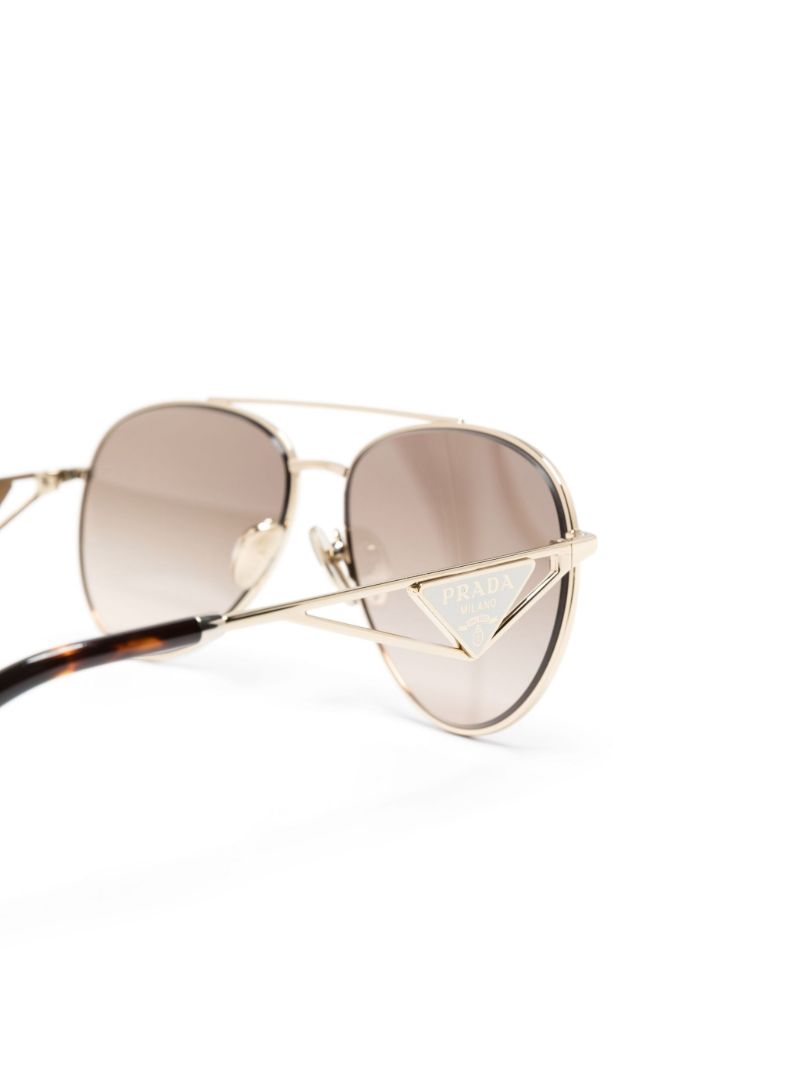 Gold-tone Pilot-frame Sunglasses