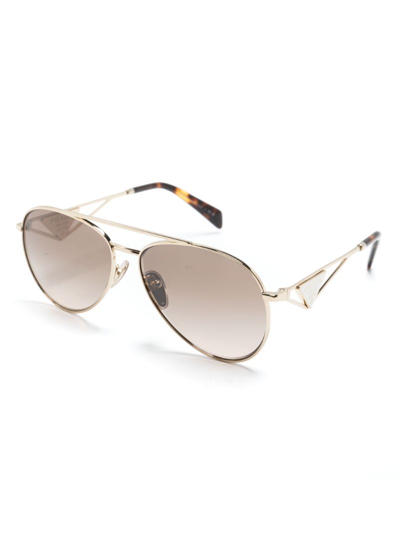 Gold-tone Pilot-frame Sunglasses