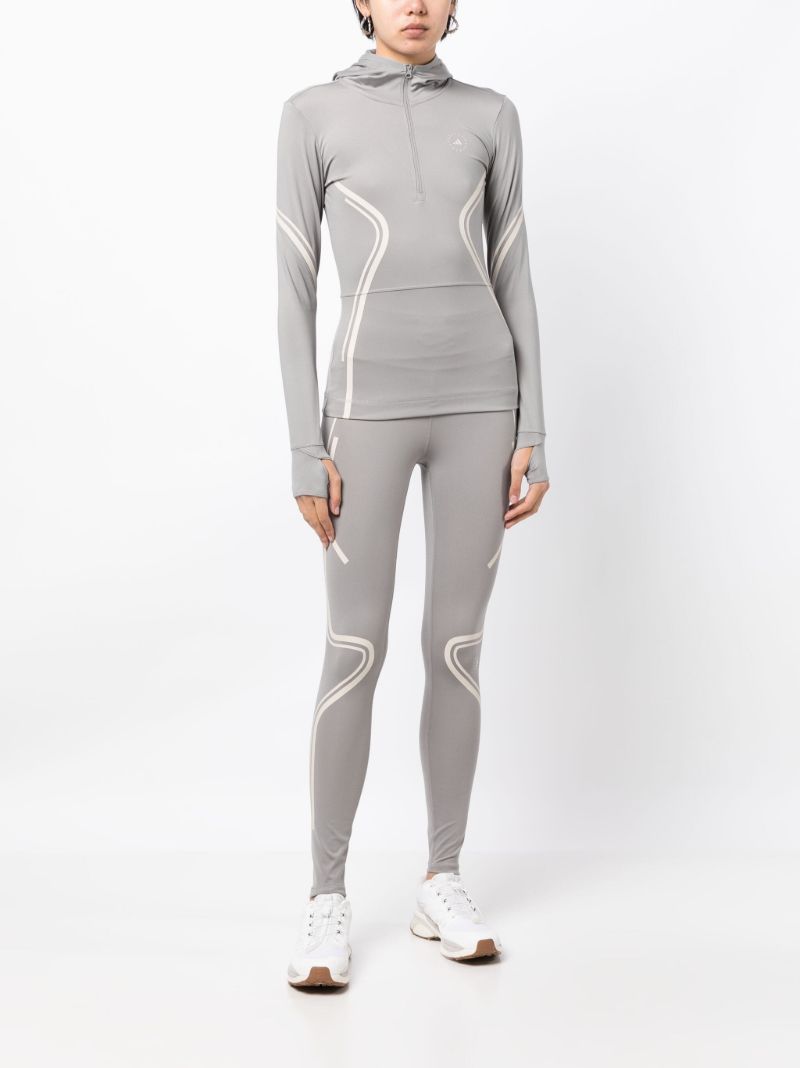 Grey Truepurpose Hooded Running Top