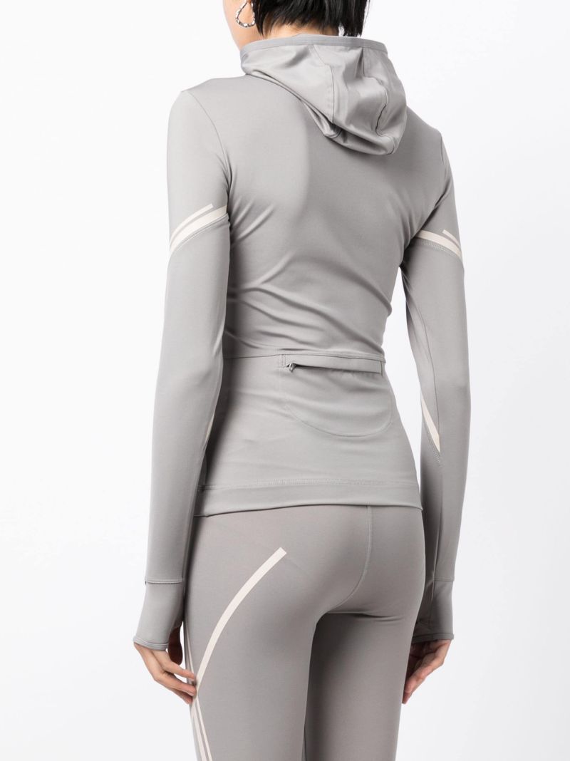 Grey Truepurpose Hooded Running Top