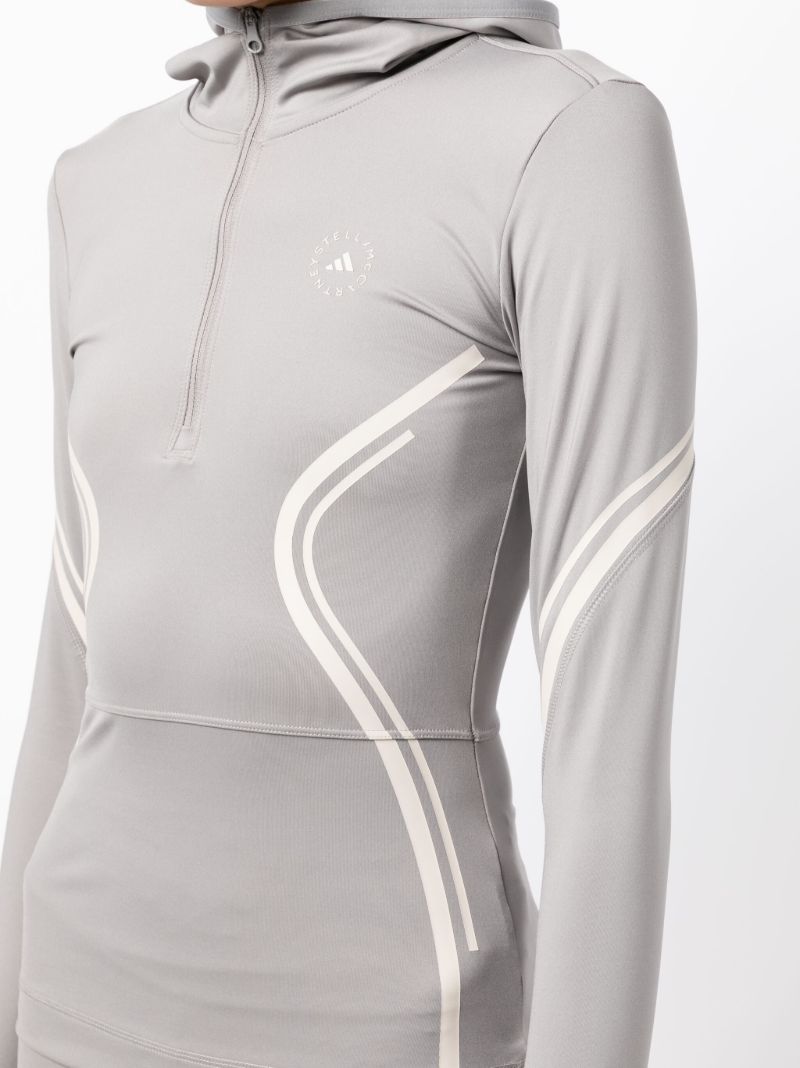 Grey Truepurpose Hooded Running Top