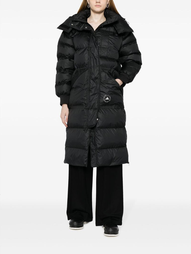 Black Truenature Hooded Padded Coat