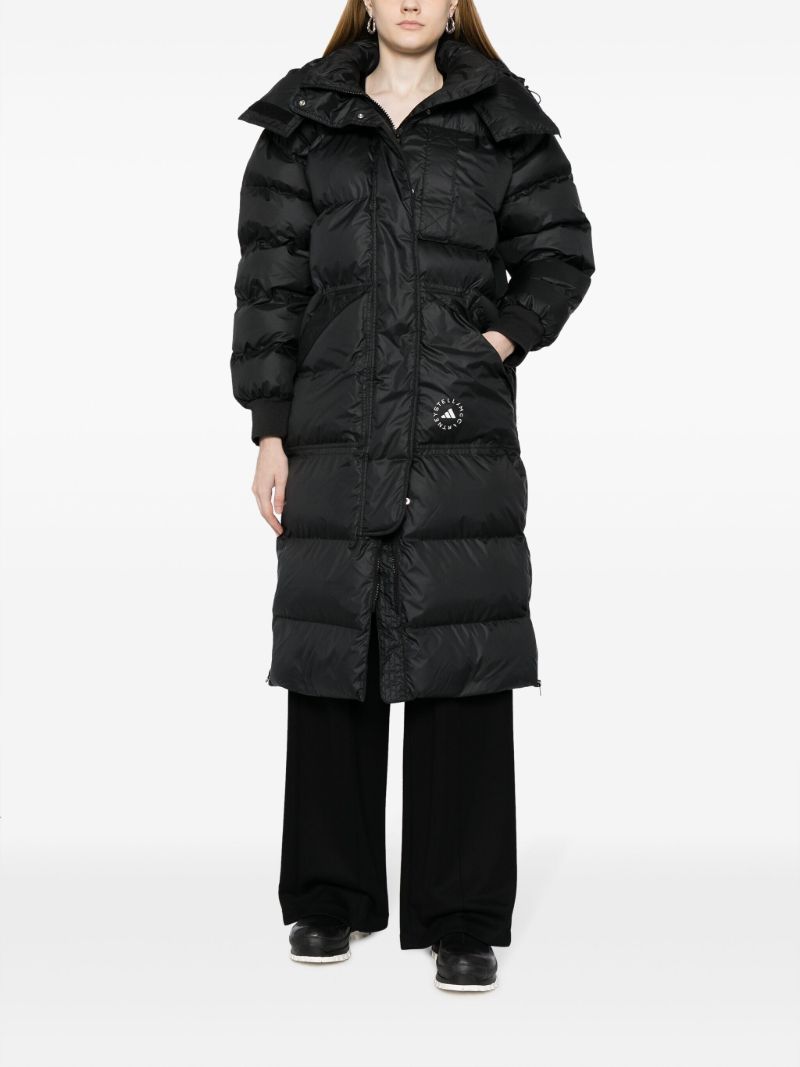 Black Truenature Hooded Padded Coat