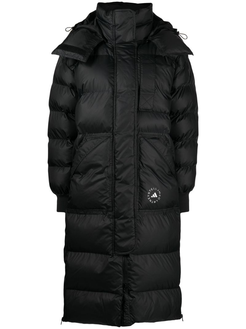 Black Truenature Hooded Padded Coat