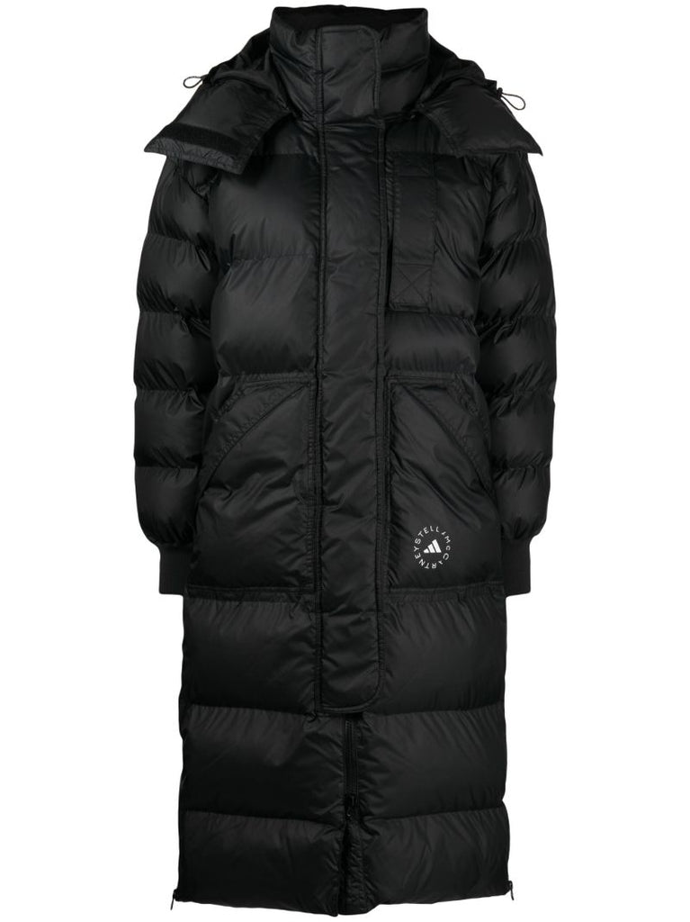 Black Truenature Hooded Padded Coat