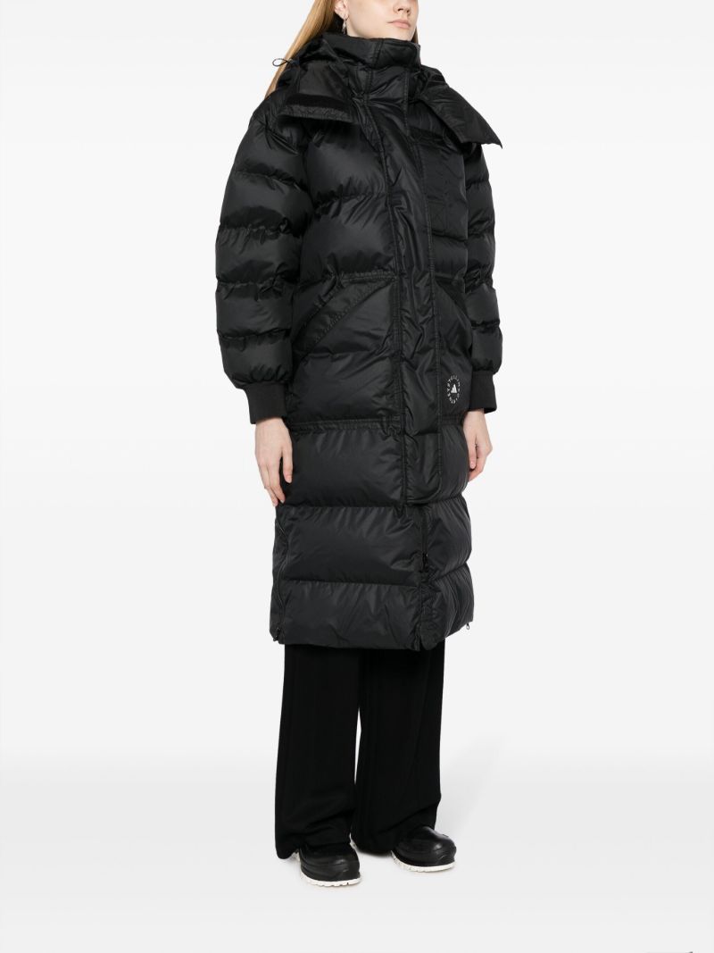 Black Truenature Hooded Padded Coat