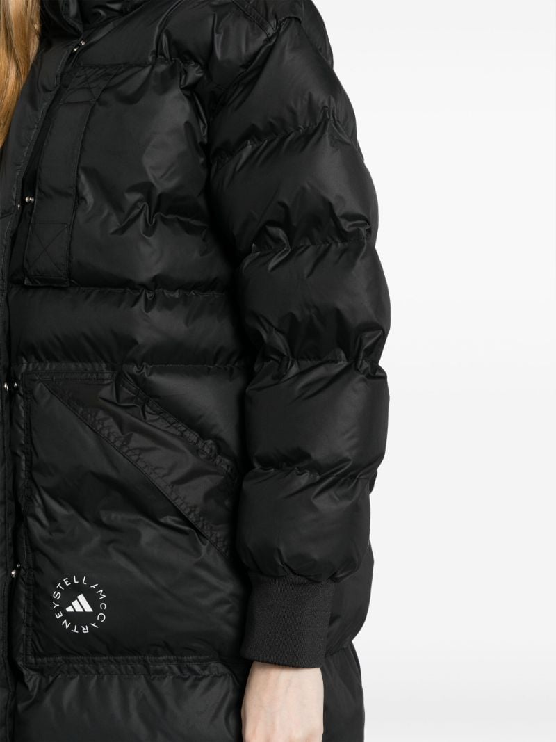 Black Truenature Hooded Padded Coat