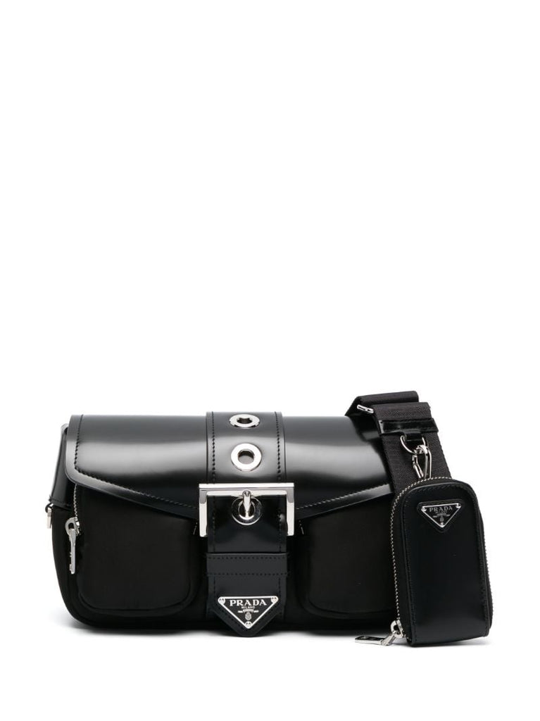 Black Pocket Cross Body Bag