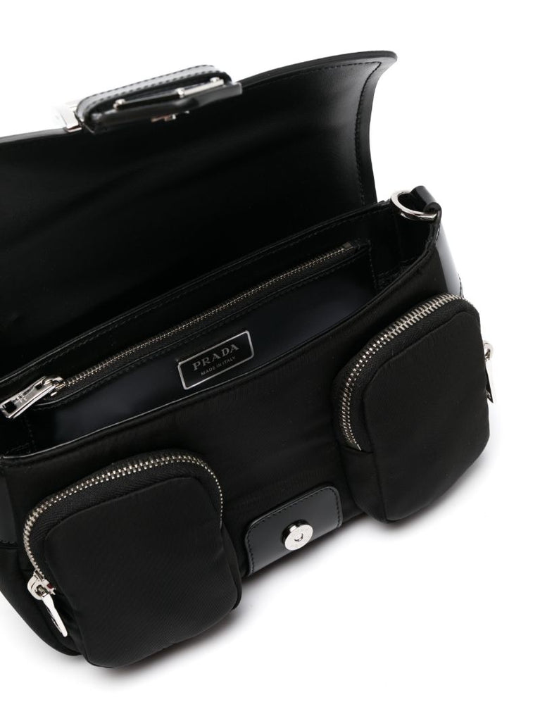 Black Pocket Cross Body Bag