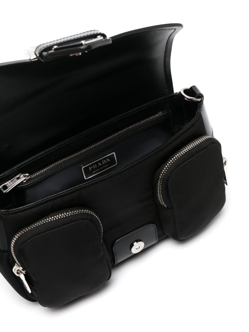 Black Pocket Cross Body Bag