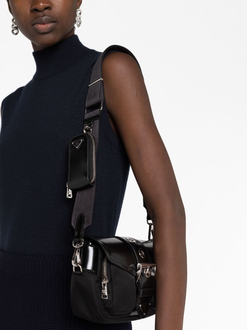 Black Pocket Cross Body Bag