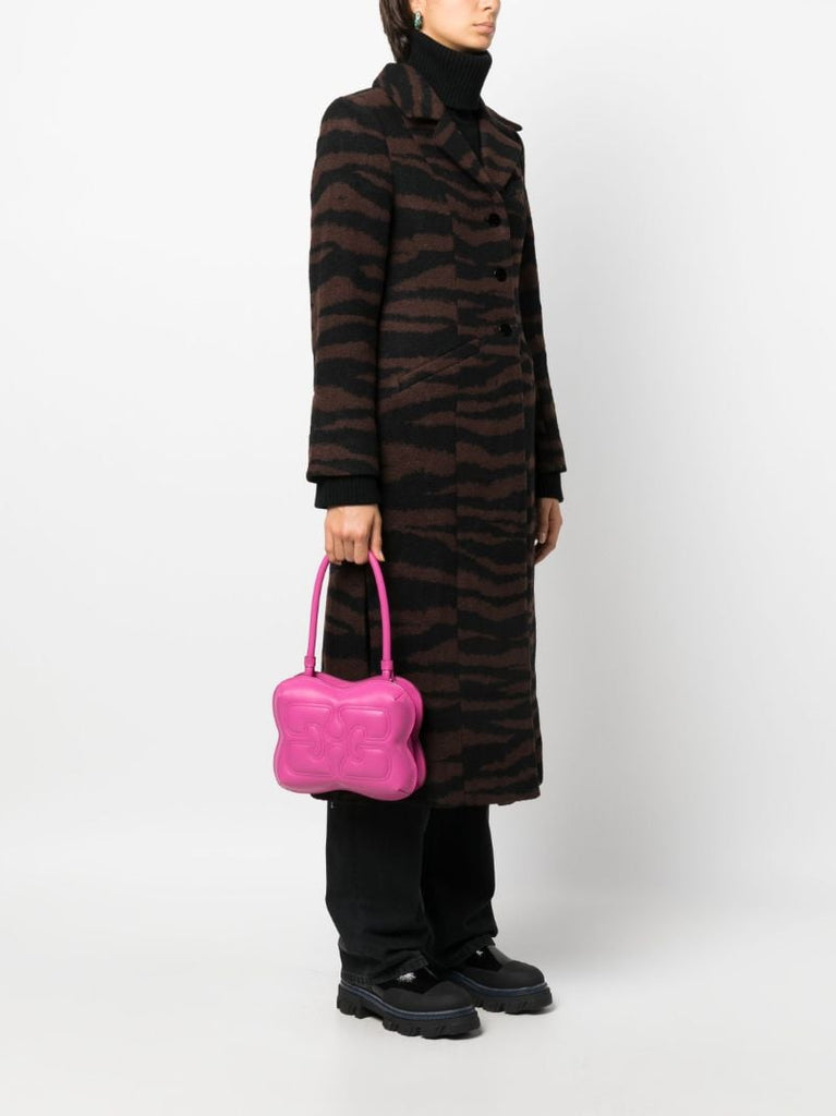 Pink Butterfly Top Handle Bag