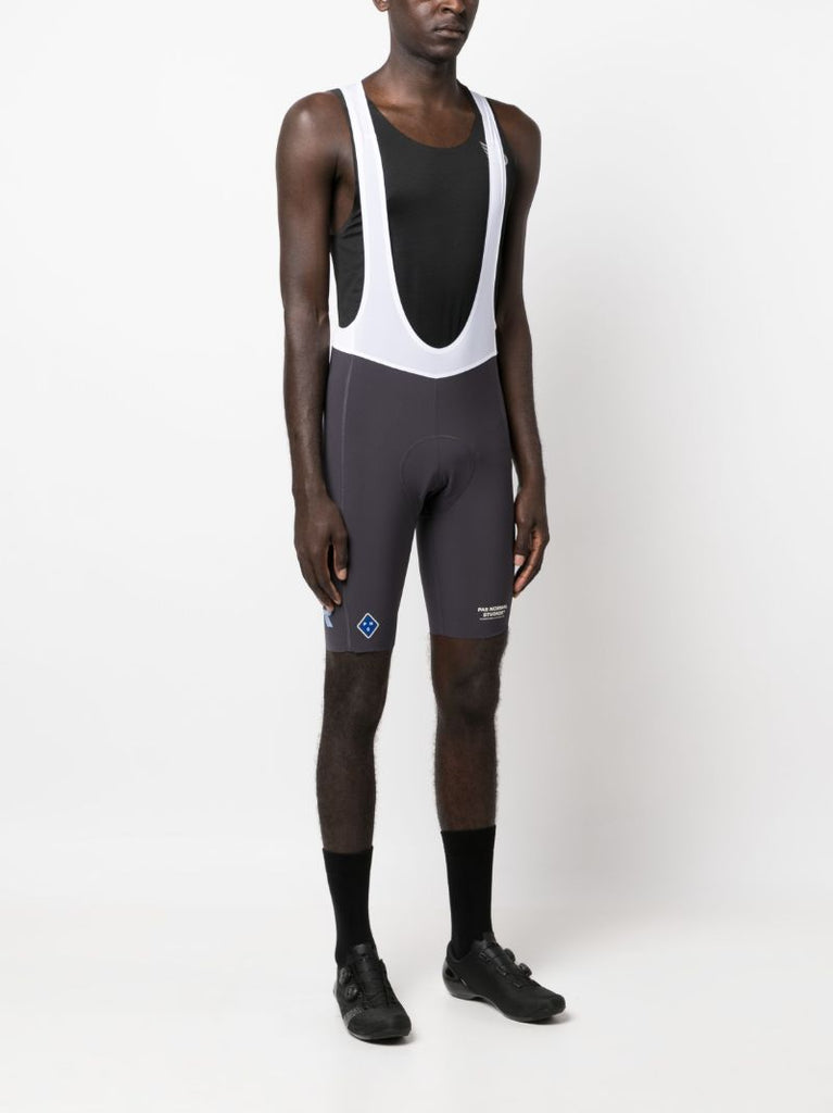 Grey Solitude Logo Print Bib