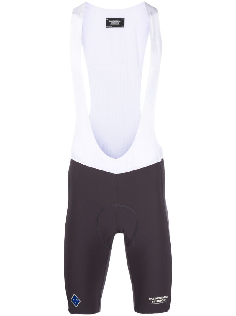Grey Solitude Logo Print Bib