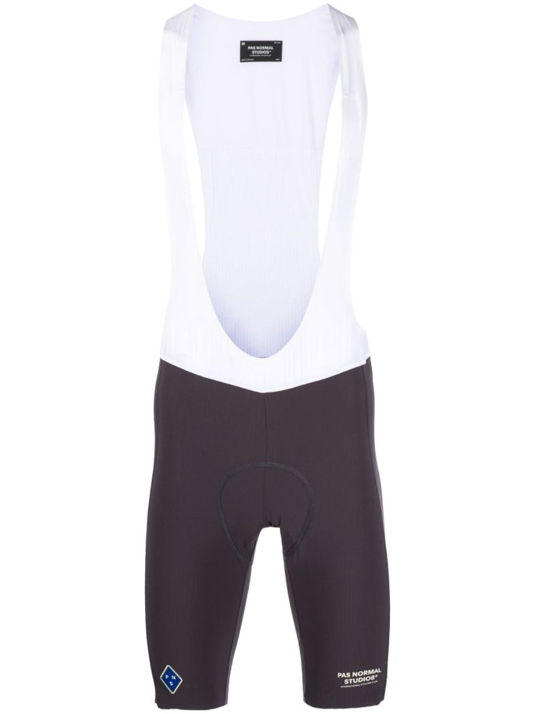 Grey Solitude Logo Print Bib