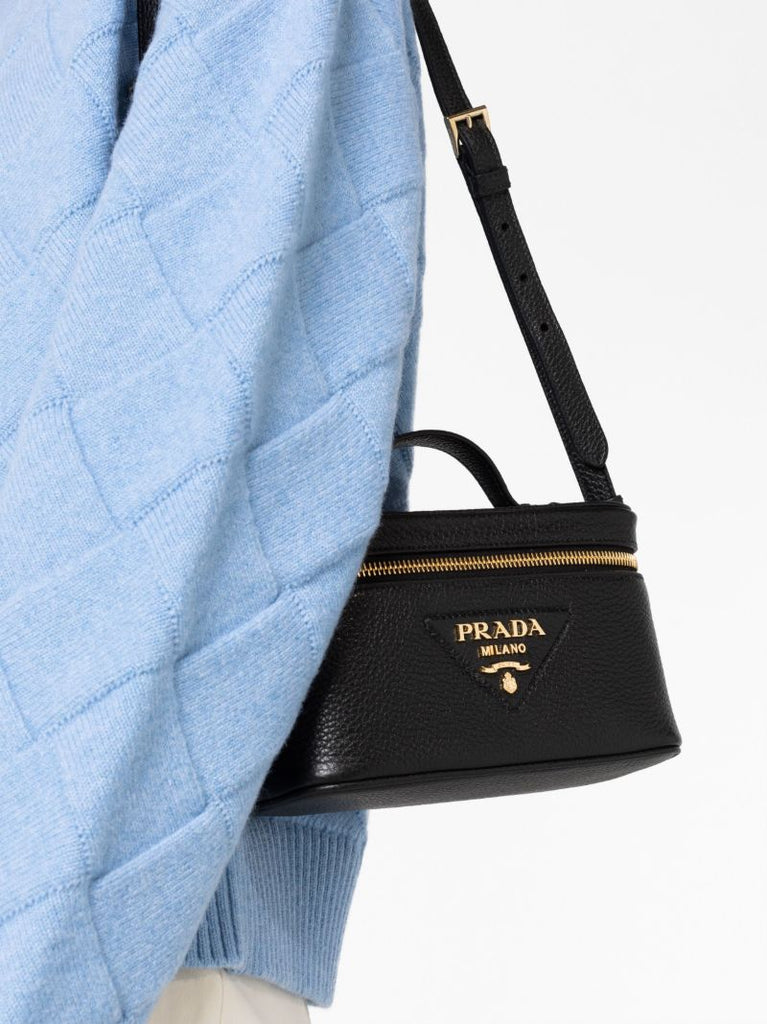 Black Leather Mini Bag