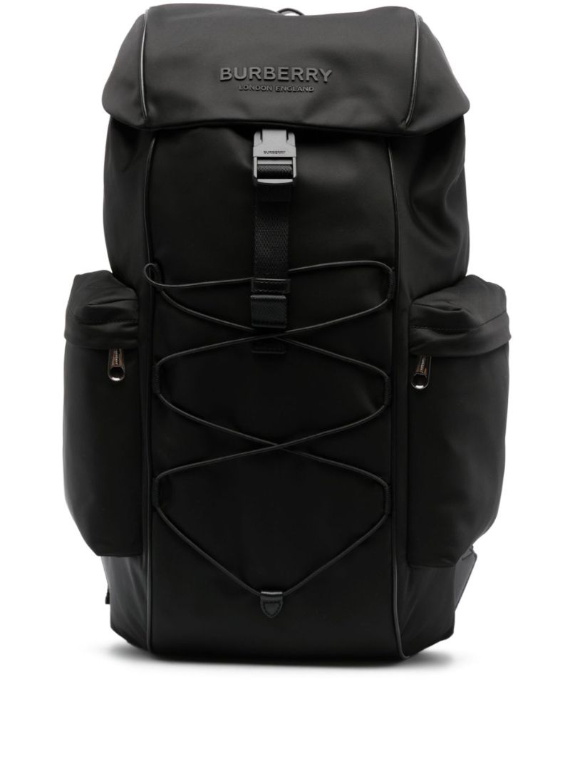 Black Murray Logo Embossed Backpack