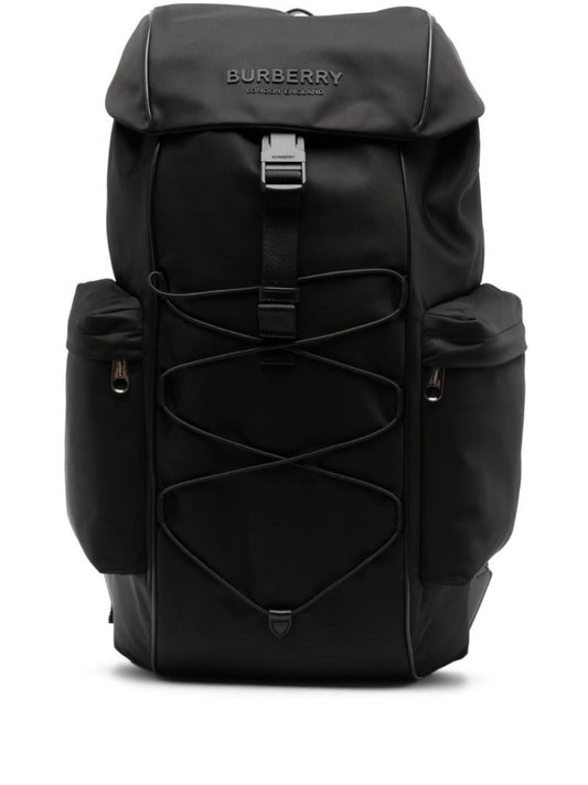 Black Murray Logo Embossed Backpack