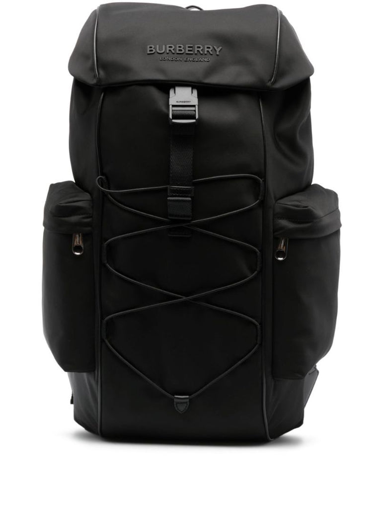 Black Murray Logo Embossed Backpack