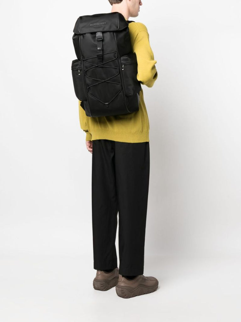 Black Murray Logo Embossed Backpack